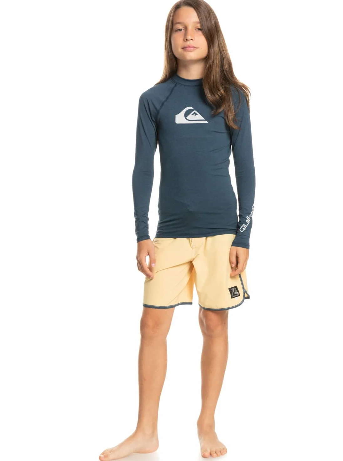 Quiksilver All Time Maglietta Rash Guard Bambini e Ragazzi (Pacco da 1)
