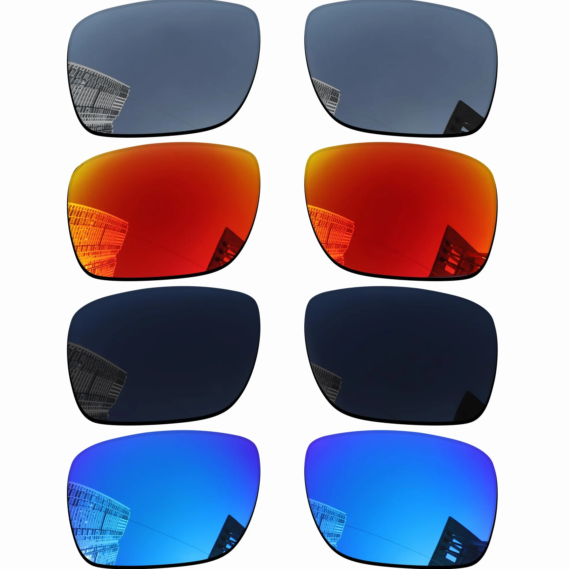 Acefrog 4 paia di lenti di ricambio polarizzate per occhiali da sole Oakley Holbrook OO9102, vestibilità perfetta, infrangibili, antigraffio, Value Pack, multicolore, Taglia unica