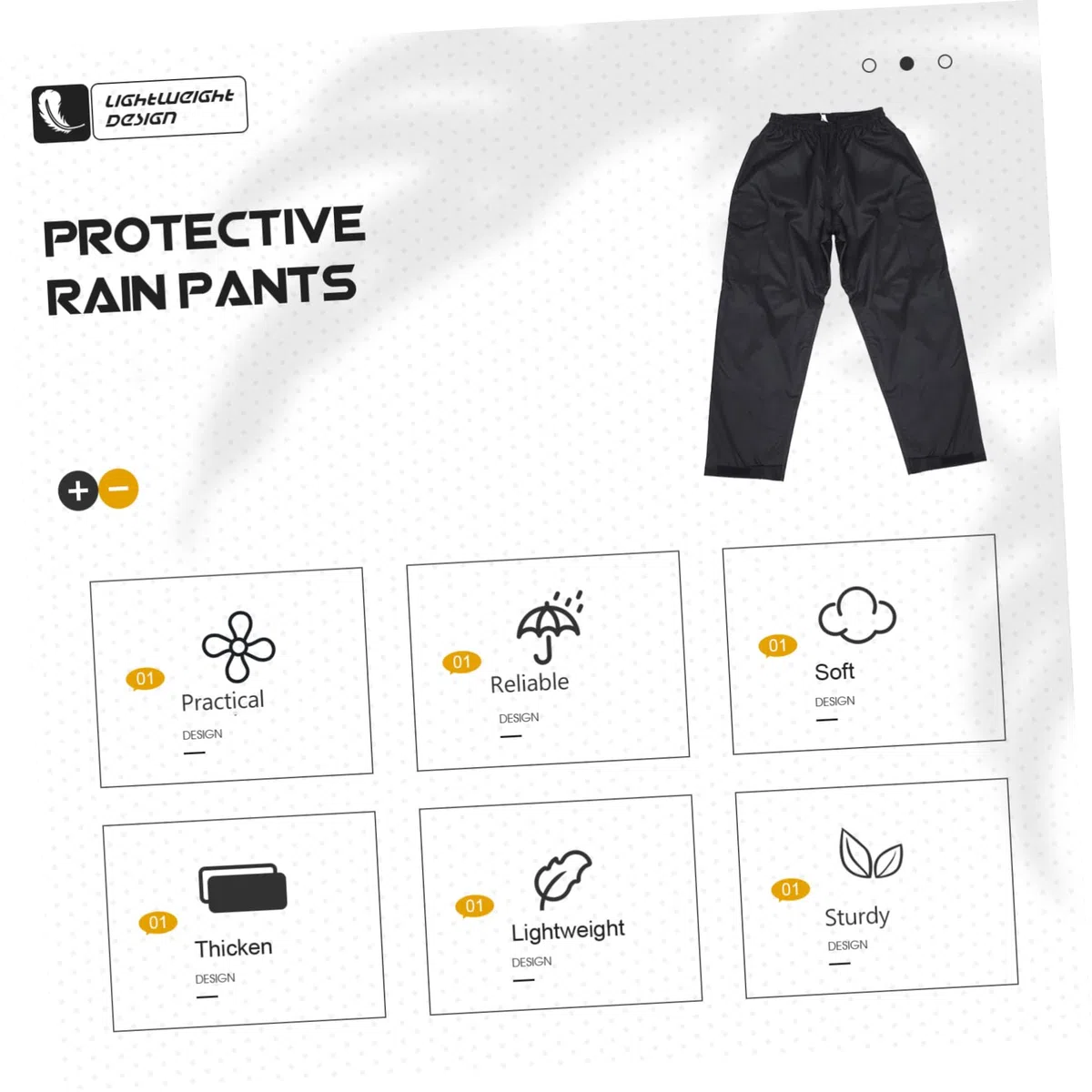 Pantaloni Vita Elastica Allargata Impermeabili e Traspiranti da Pioggia Doppio Strato Resistenti in Tutte le Stagioni da Uomo e Donna per Lavoro All'aperto