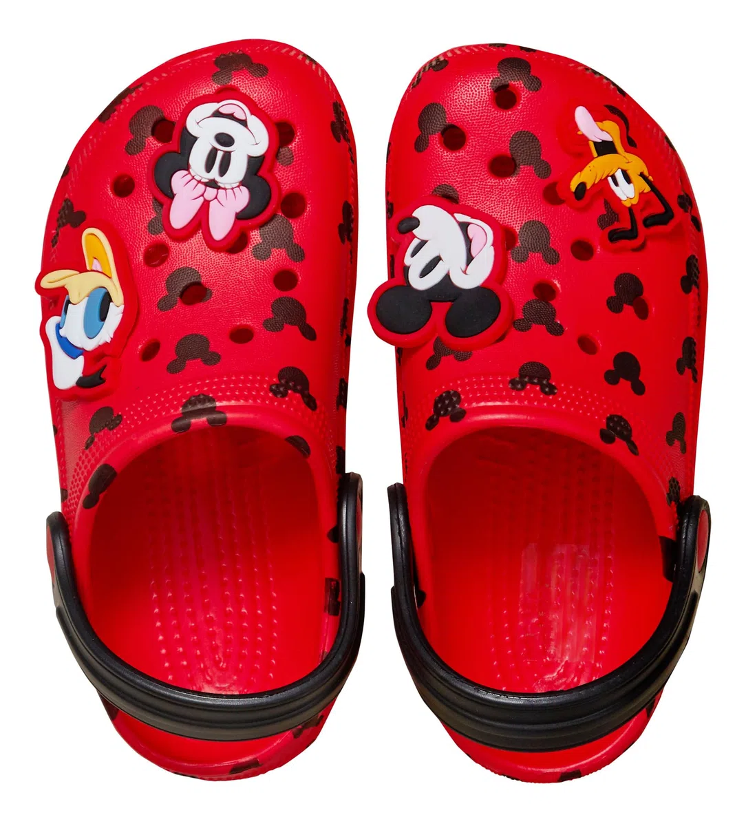 Disney Zoccoli Mickey Mouse Minnie Mouse con Charms, Sandali per Bambini, Sliders Estivi con Cinturino alla Caviglia, Scarpe da Spiaggia