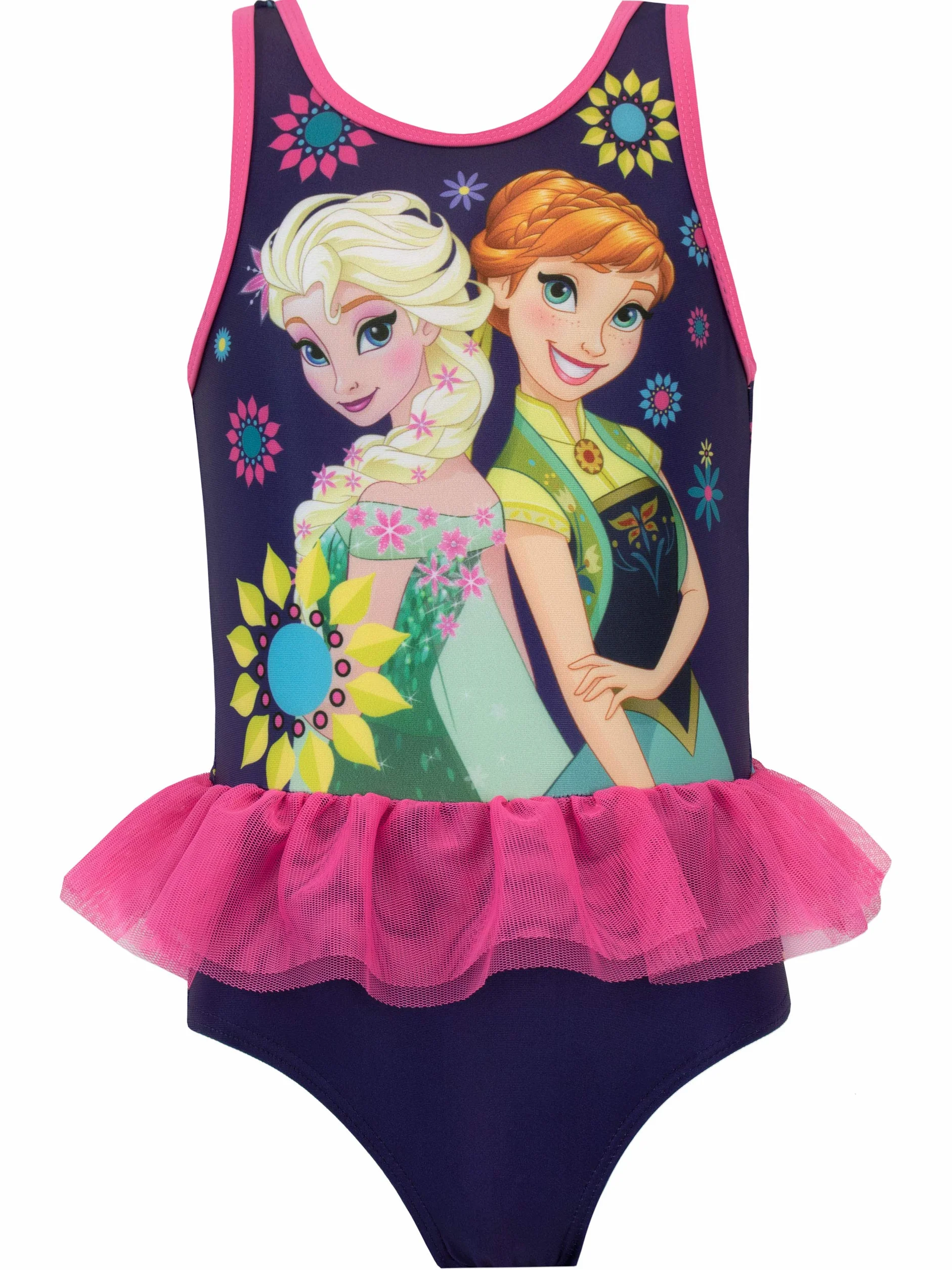 Costume Elsa Frozen Bambina | Costumi Bambini Mare | Costume Anna Frozen Bambina | da 2 A 10 Anni | Prodotto Ufficiale