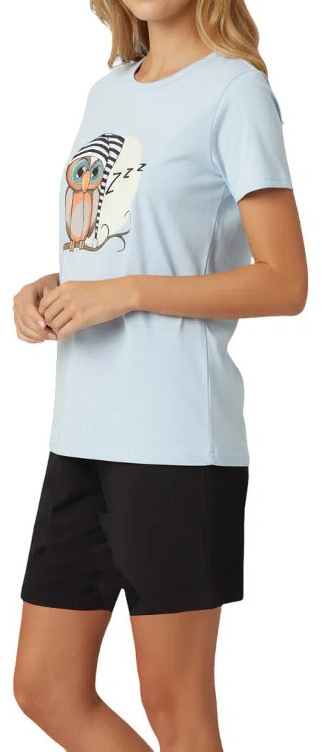 In One Clothing - Pigiama corto da ragazza, morbido jersey singolo in 100% cotone e pantaloni a forma di bermuda