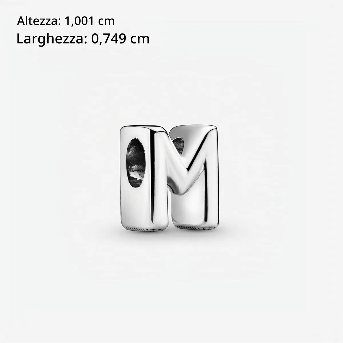 PANDORA Charm Lettera in argento sterling