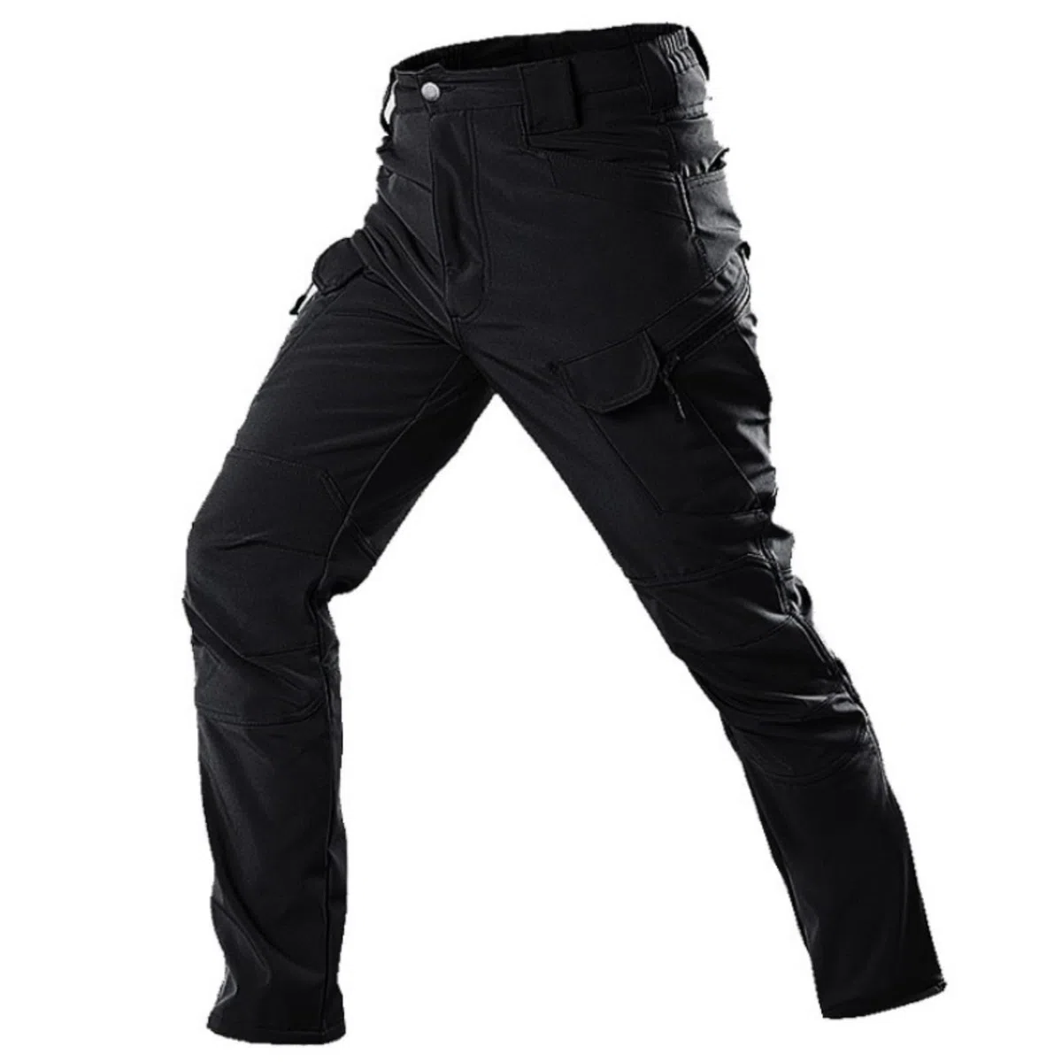 Pantaloni da trekking invernali da uomo, impermeabili, in softshell, foderati in pile, da sci e neve