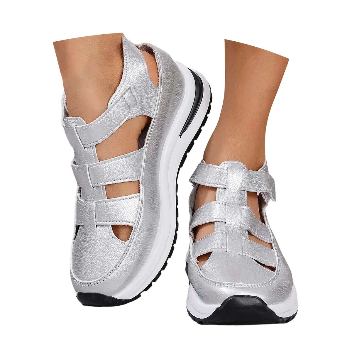 Sandali Donna Estive - Chiusi Davanti Ortopedici Scarpe Lavabili Sandalo Con Zeppa Elegante Trekking Per Camminare Trekking, Vita Quotidiana E Vacanze Shopping Gite Camminate Passeggiate 2026