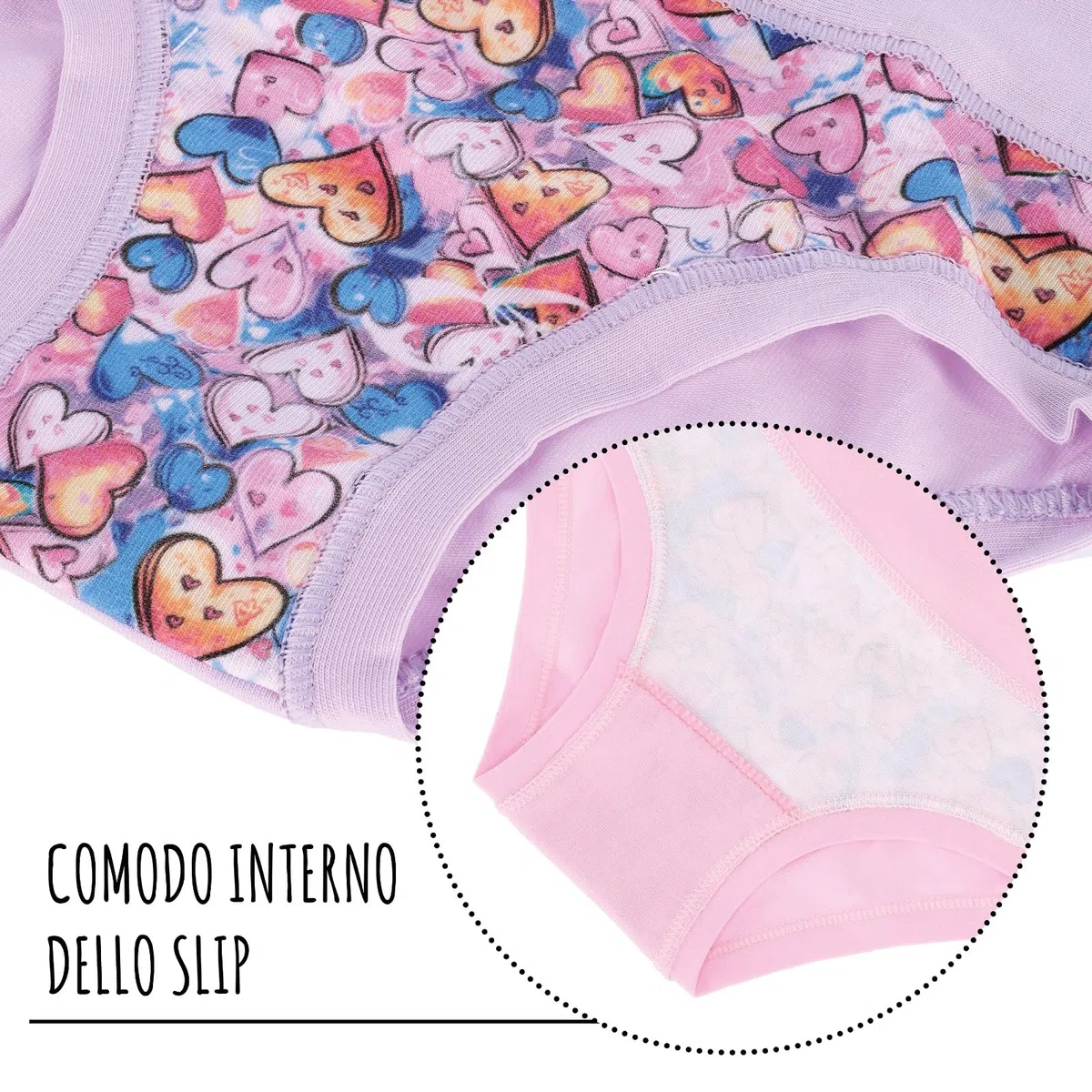 EMY Mutande Bambina Ragazza Cotone 9 Pezzi