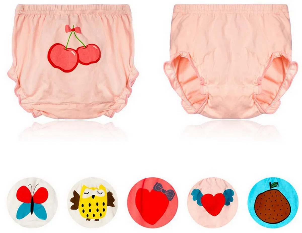 6 Pezzi Mutandine in Cotone per Neonato, Ragazza, Pantaloncini, Mutandine, Mutandine in Moquette, Stampate, in Cartone Morbido, Confortevole