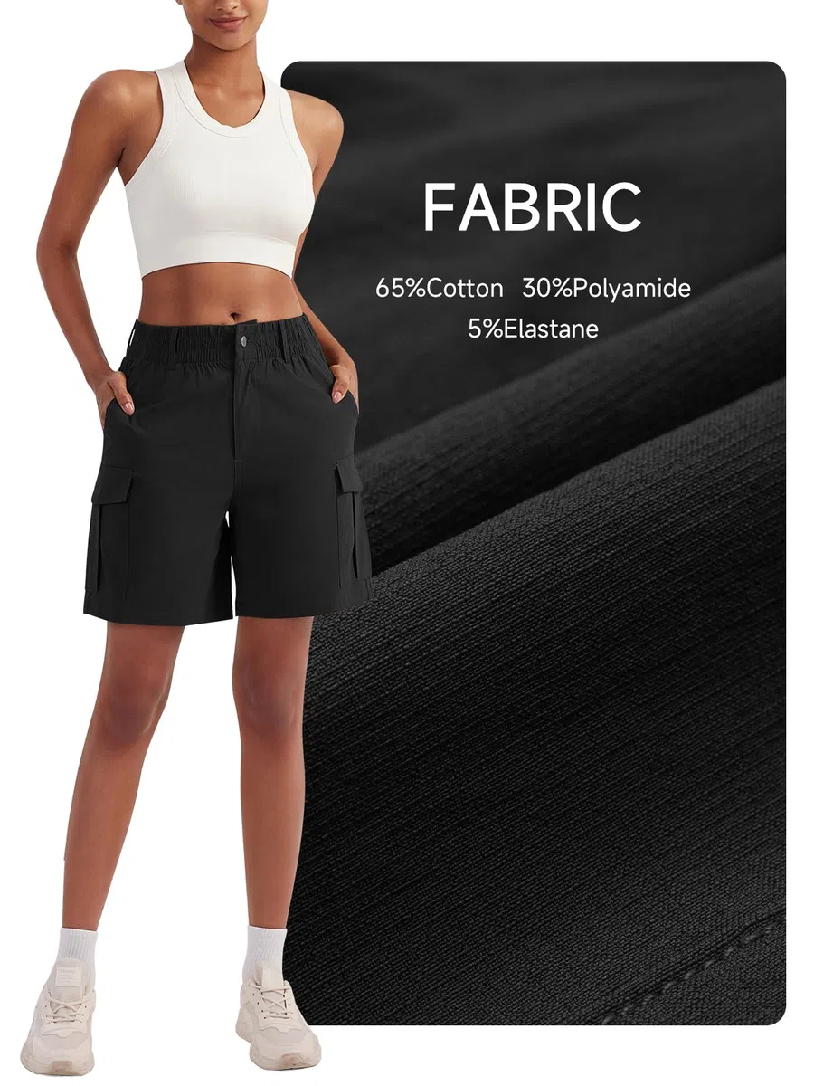 VUTRU Bermuda da donna, pantaloncini sportivi corti, estivi, da donna, eleganti, perfetti per trekking, outdoor, hiking, running
