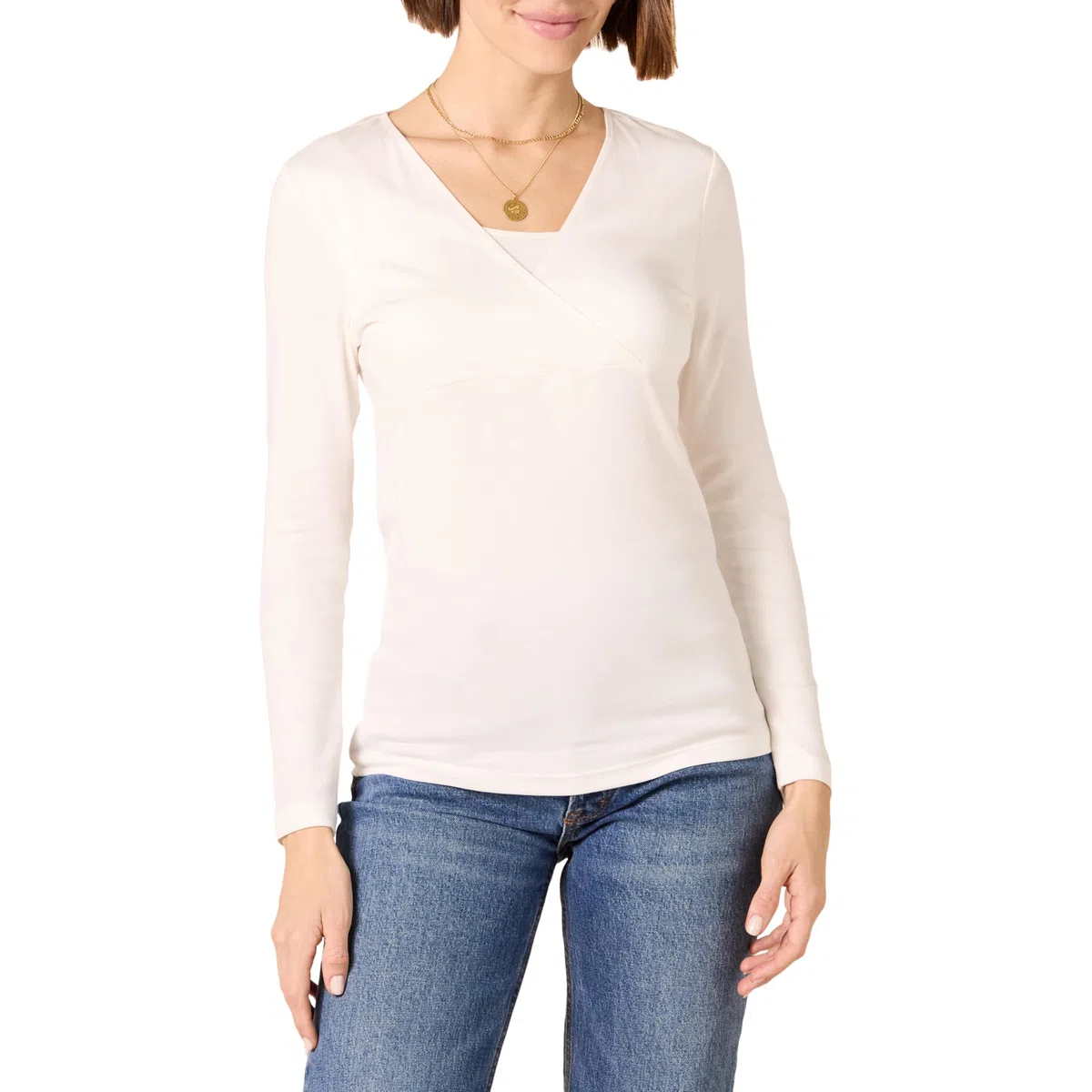Amazon Essentials Donna Top Premaman con Scollo a V per L'Allattamento