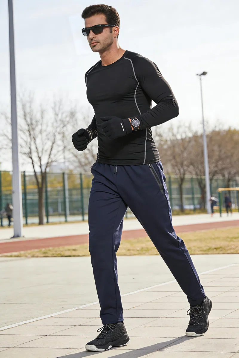 ZOXOZ Pantaloni Sportivi Uomo Cotone con Elastico in Vita