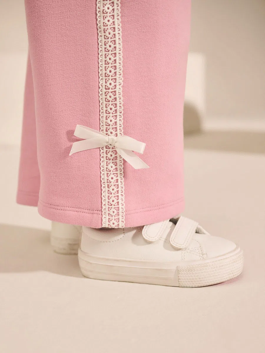 NEXT Ragazza Completo Barbie con felpa e joggers a gamba larga