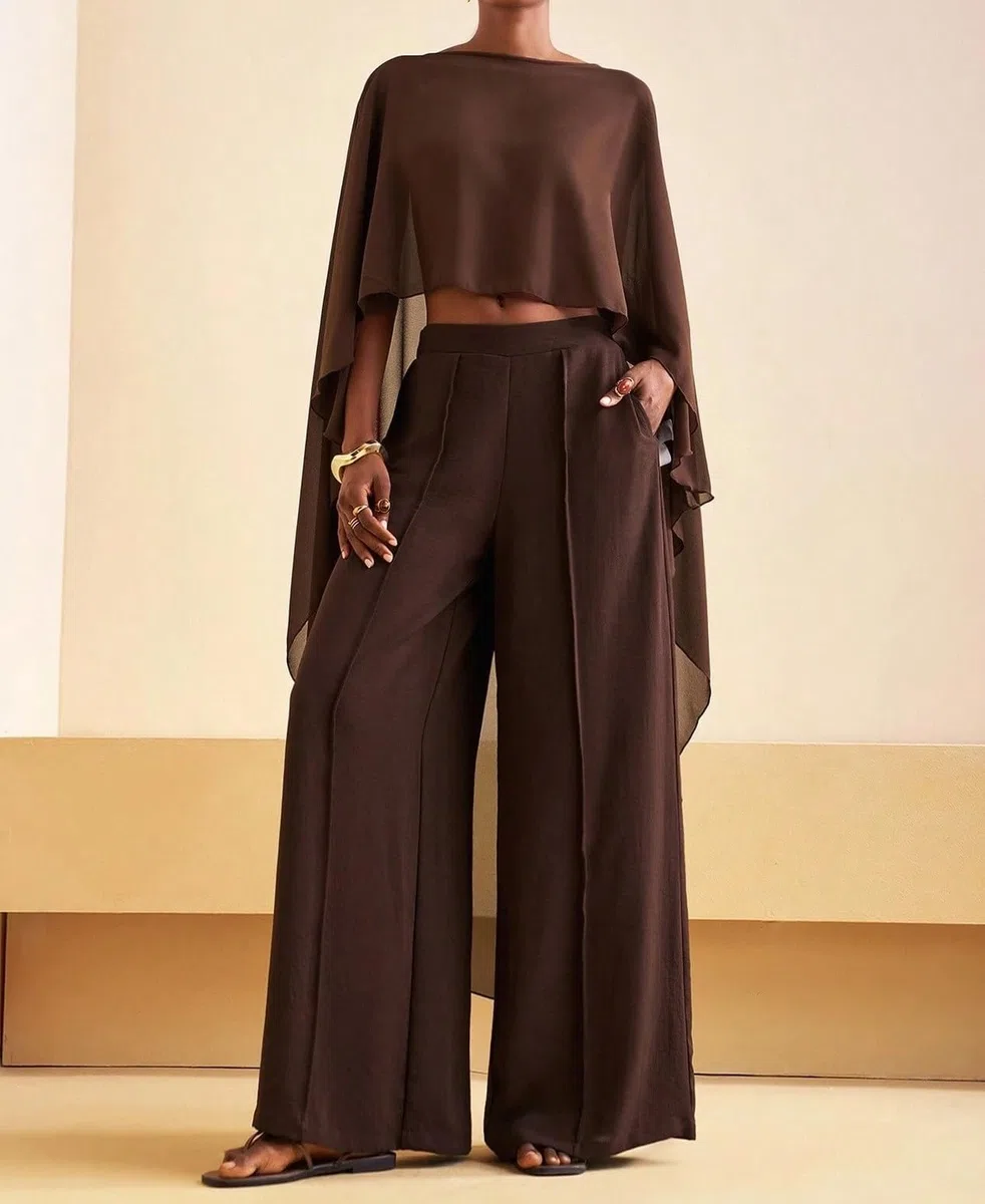 Aonoapll Mantello lungo da donna in chiffon, poncho, scialle in rete velata, scialle e involucri per abito da sera per matrimonio