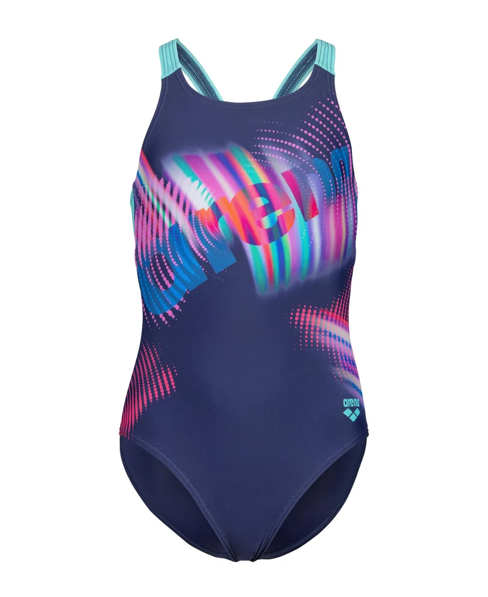 Arena G Arena Lit Logo Swimsuit V Back L One Piece Bambine e Ragazze (Pacco da 1)