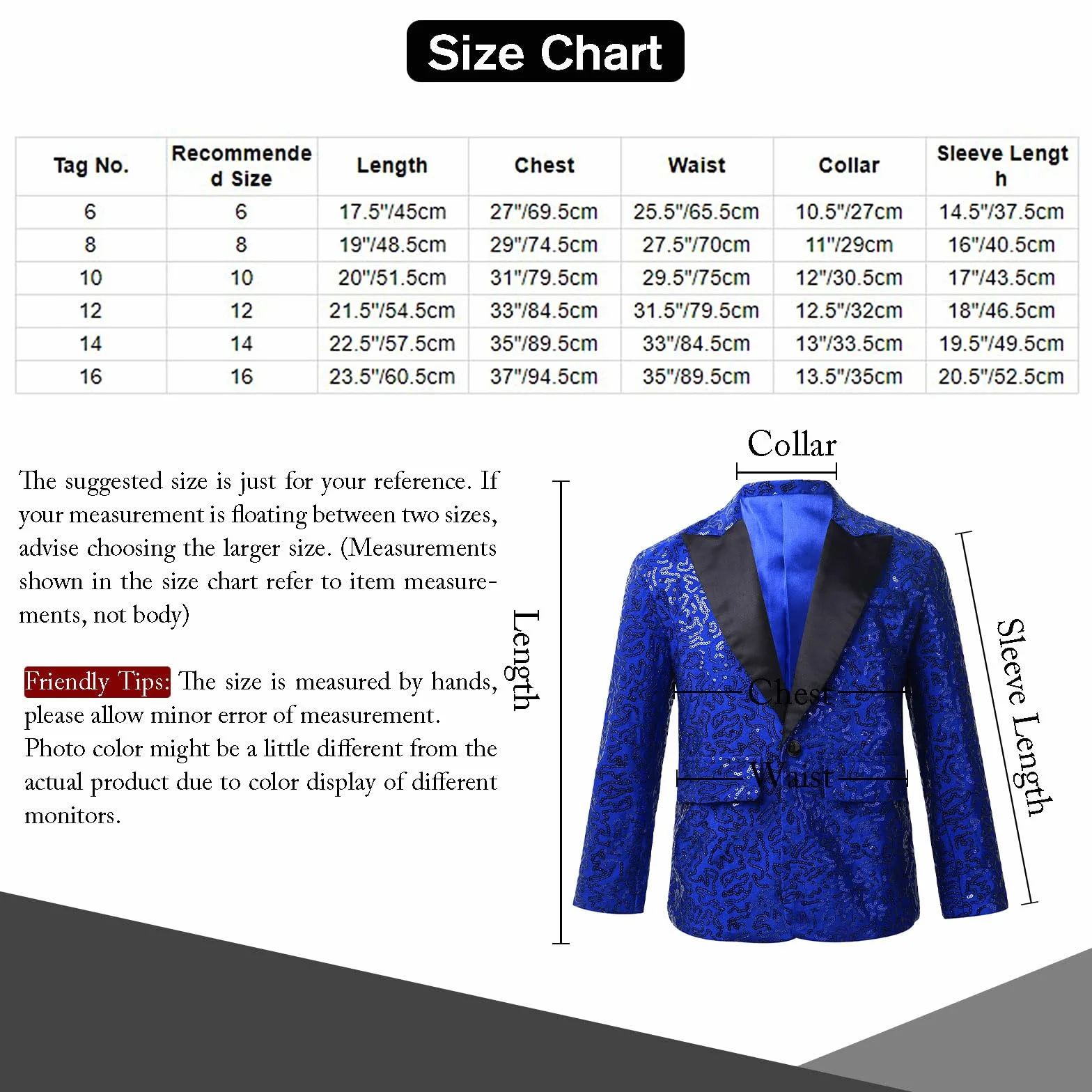 inlzdz Abito da Smoking Bambino Ragazzo Giacca con Paillettes Vestito da Cerimonia Sera Party Giacca Elegante Brillantini Blazer Cappotto da Batessimo Slim Fit 5-14 Anni