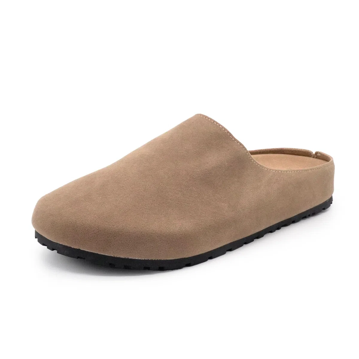 JOMIX Sabot Donna Eco-Pelle Scamosciata Zoccoli Comodi e Traspiranti Punta Chiusa Pantofole Casual Casa Sughero per Tutto Il Giorno