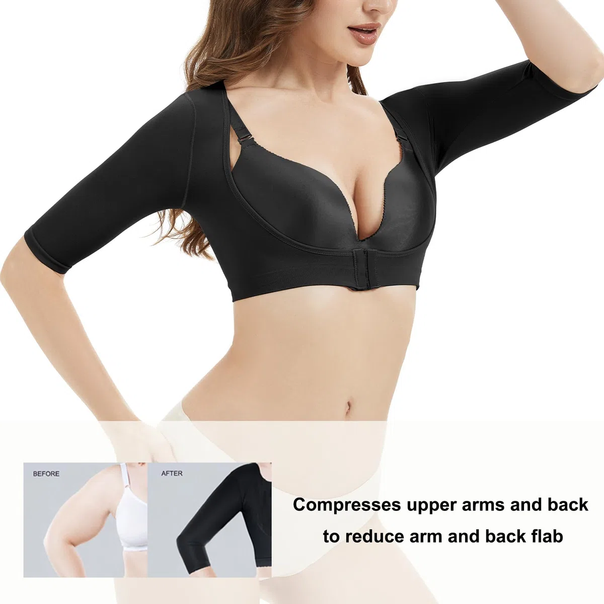 KSKshape Braccio Shaper per Donne Maniche a Compressione Post Chirurgico Dimagrante Maniche Postura Correttore Top Shapewear