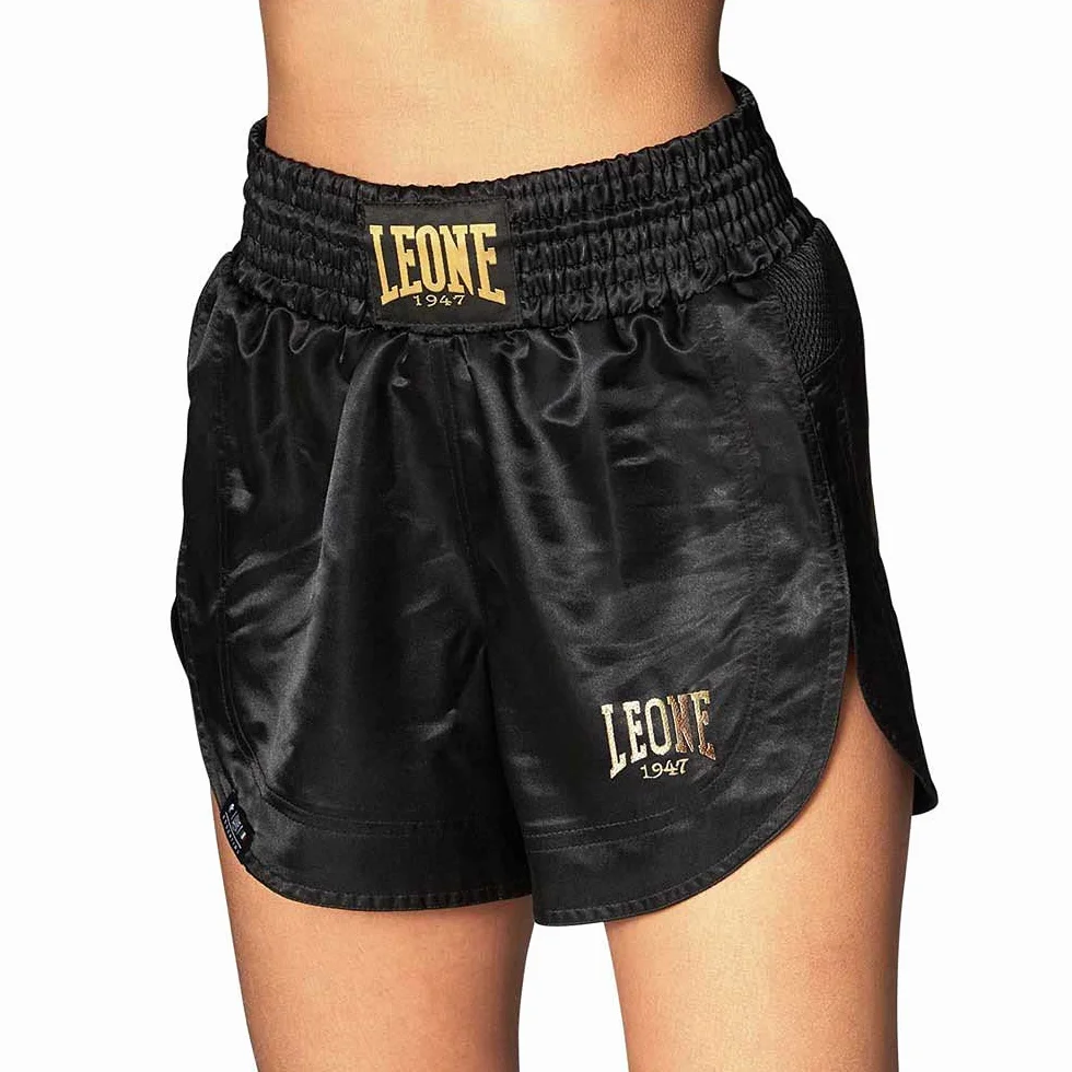 LEONE 1947 Pantaloncini Kick-thai Donna Nero