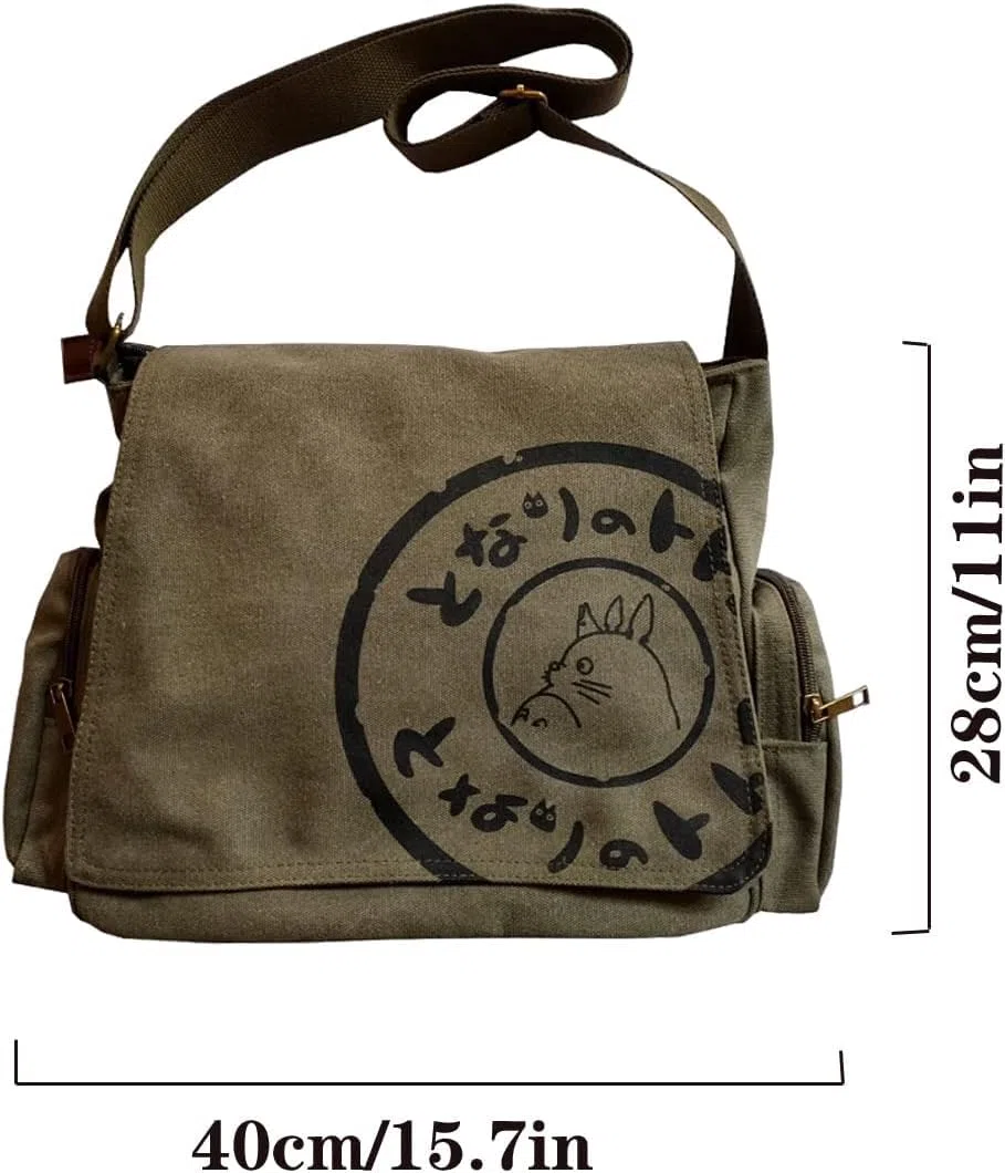 Borsa messenger in tela, borsa a tracolla in tela per uomo, borsa a tracolla in tela, borsa a tracolla da uomo di grande capacità per computer borsa casual-Xing