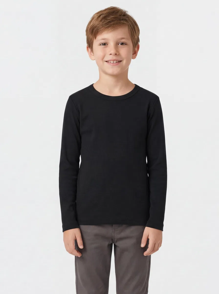 TupTam Canottiera Bambino – Set 3 Canottiere Maniche Lunghe, 100% Cotone, Morbide e Traspiranti