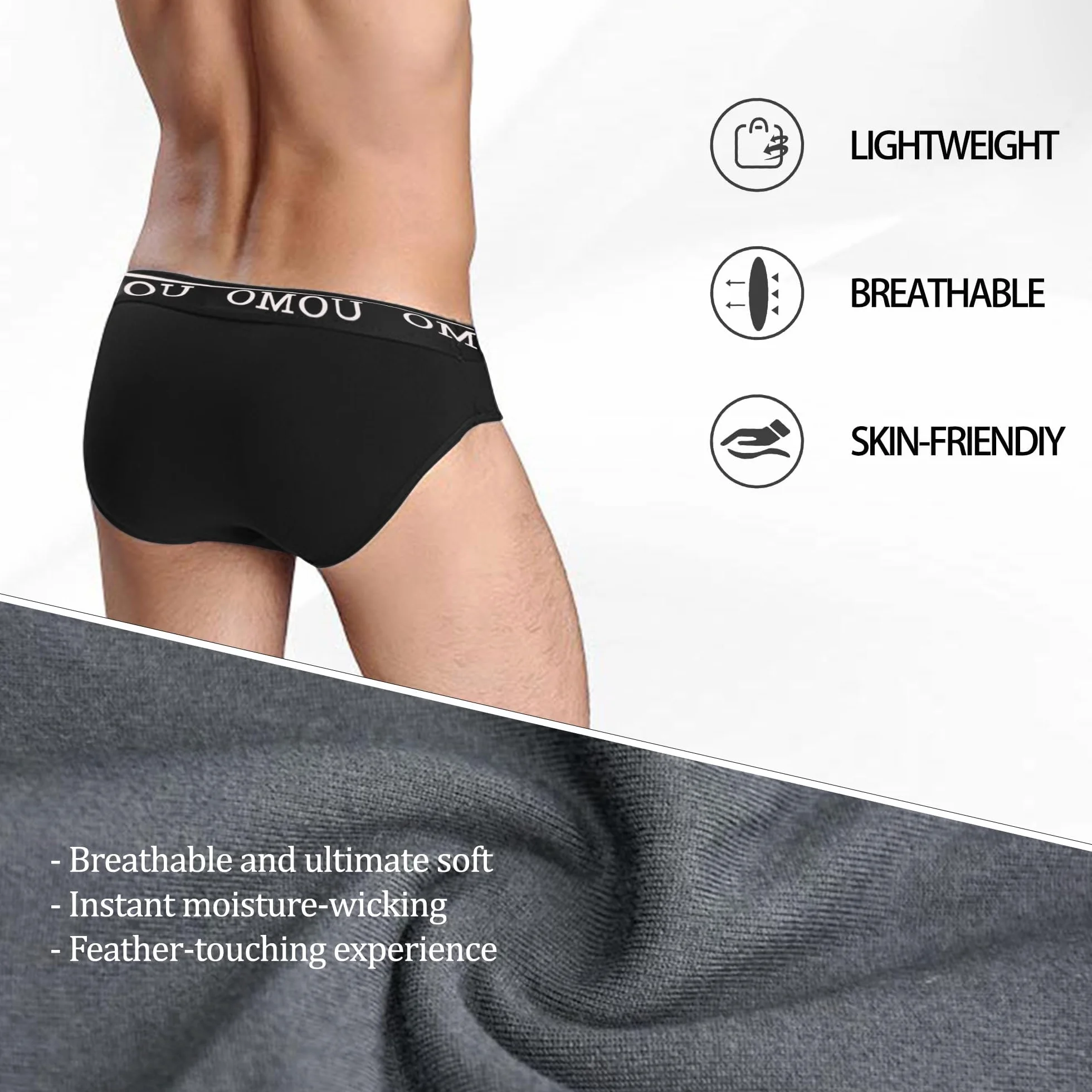 Channo Slip Uomo in Cotone Uomo – Comodo, Traspirante, Morbido e Aderente