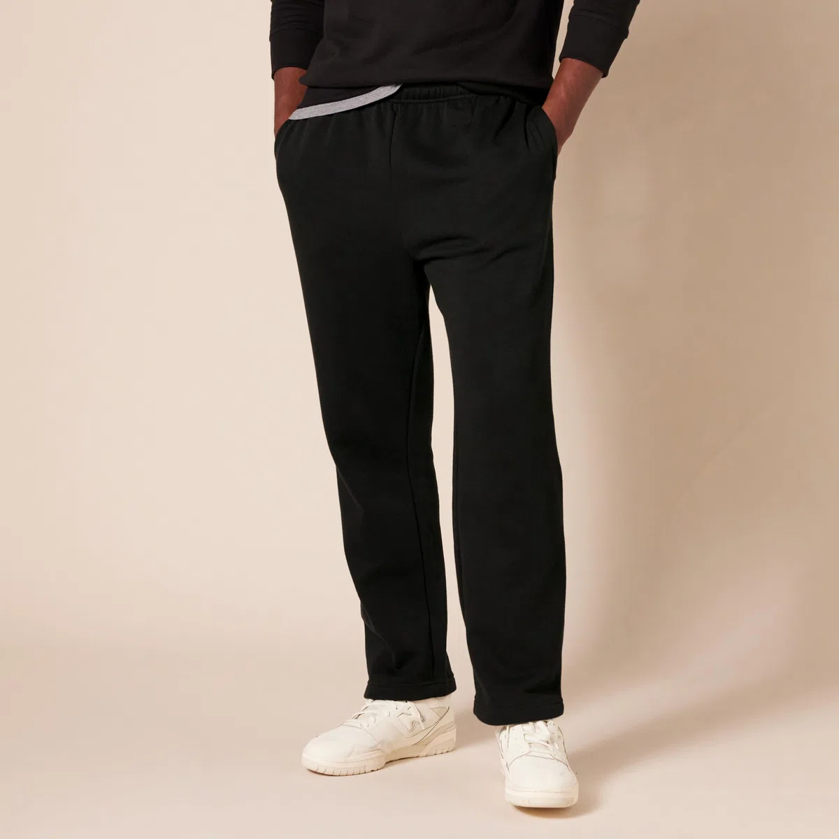 Amazon Essentials Pantaloni Sportivi in Pile con Fondo Aperto (Disponibili in Taglie Extra Forti) Uomo
