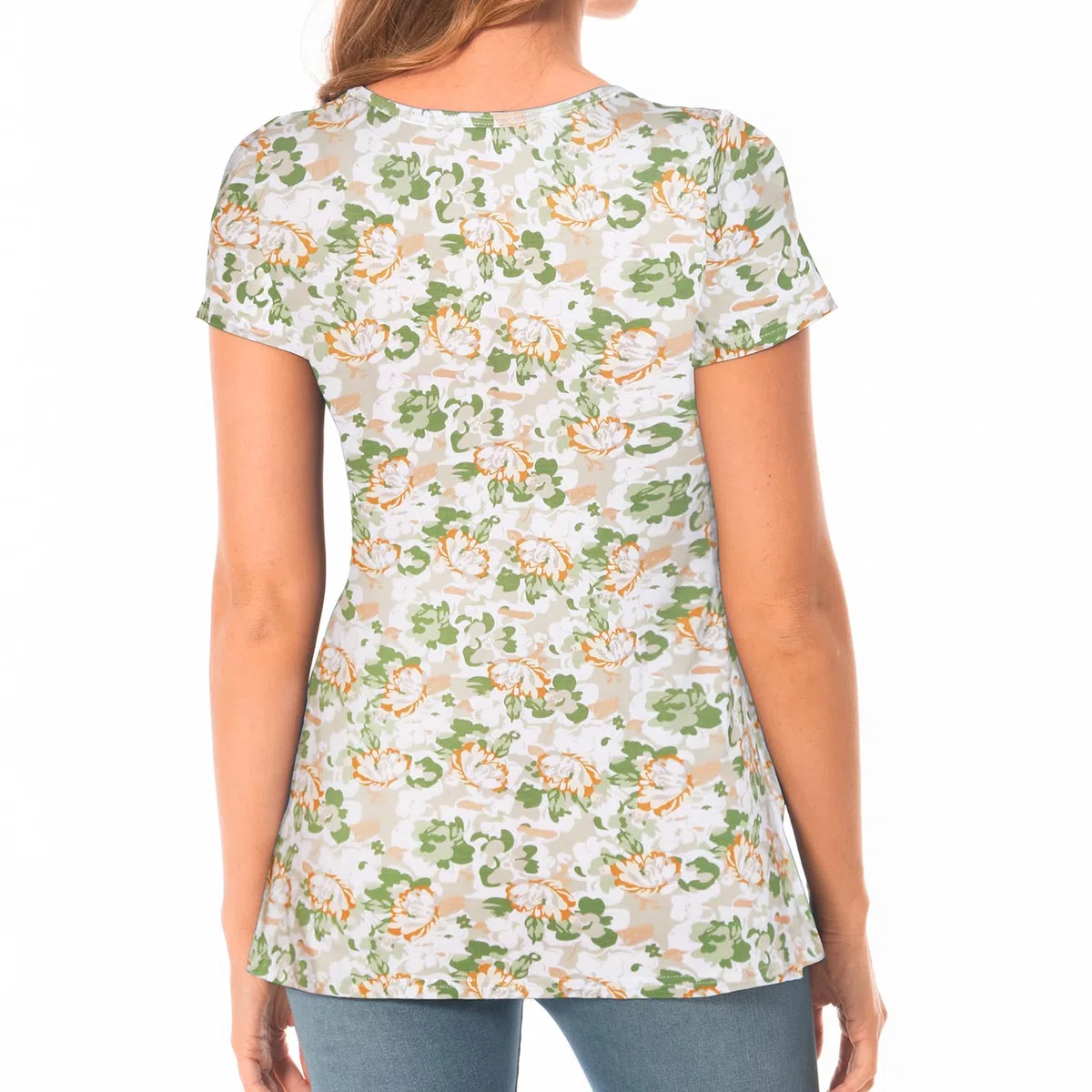 Bearsland Top da Allattamento da Donna a Maniche Corte Girocollo Camicia per Allattamento al Seno Vestiti Premaman