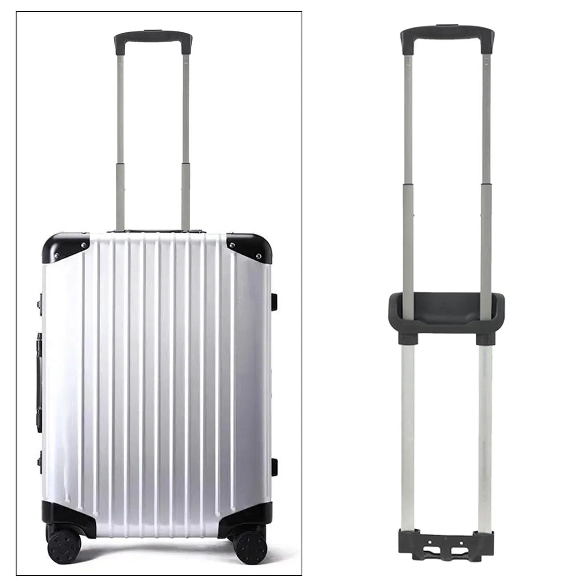 predolo Carrello Portabagagli Da Viaggio in Alluminio Borsa Portabagagli Valigia Manico Telescopico