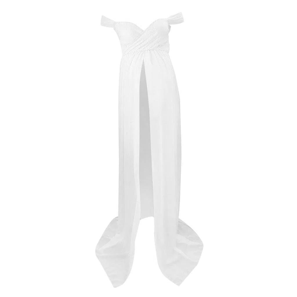 LOVIVER Abito per Donne Incinte, Elegante Fotògrafo Gravidanza Servizio Fotografico Lungo Matrimonio - S/M/L/XL