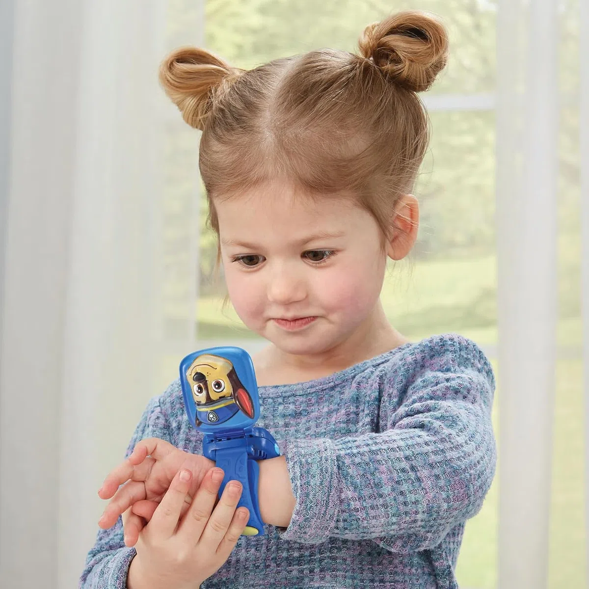 VTech PAW Patrol - Orologio Interattivo di Chase, Orologio per Bambini con 4 Giochi, Schermo a Colori, Inclusa Voce di Ryder, Funzione Sveglia e Timer, Lingua Italiana, Batterie Incluse, 3-7 Anni