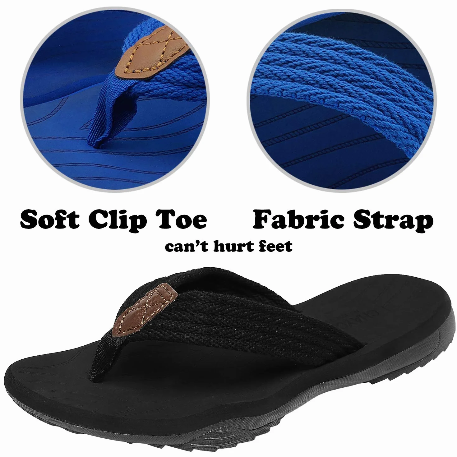ChayChax Infradito Uomo Scarpe da Spiaggia e Piscina Sportive Beach Sandali Morbide Ciabatte Antiscivolo Pantofole con Gomma Suola