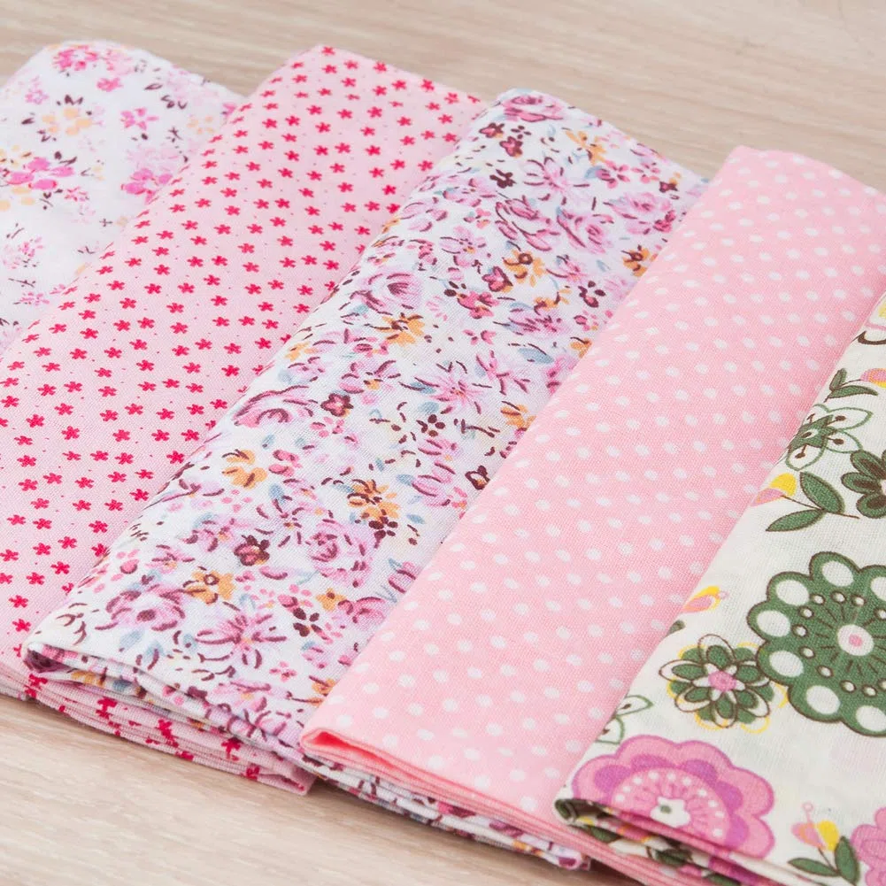 HOULIFE Fazzoletti di stoffa da donna, in puro cotone, rosa, in 5/10 pezzi, per uso quotidiano, 36 x 36 cm, regalo per la festa della mamma