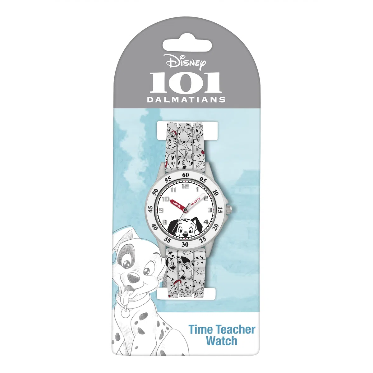 Disney 101 Dalmatians DAL5001 - Orologio per insegnare l'ora ai bambini, motivo: cucciolo di dalmata