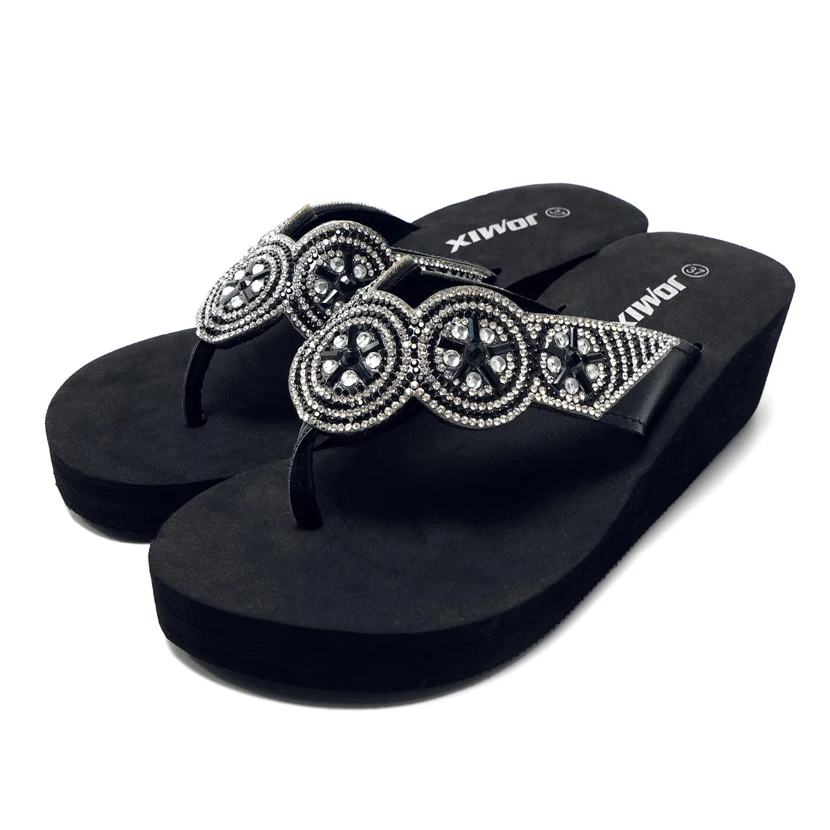 JOMIX Infradito Donna Eleganti Ciabatte Zeppa Casa Mare Piscina