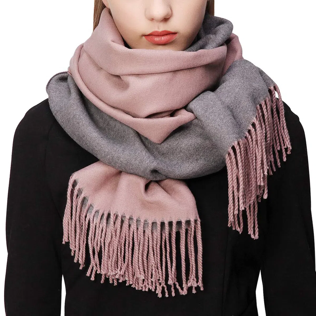 RIIQIICHY Sciarpa Regalo Donna Invernale Pashmina Scialle Caldo Sciarpone Inverno Stola Elegante