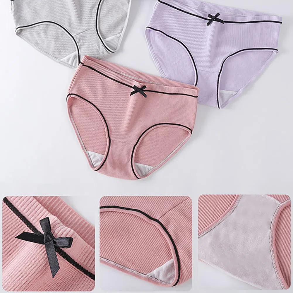 JackLoveBriefs Mutande Ragazza Adolescenti in Cotone Morbidi Slip Vita Media Intimo 8-16 Anni Pacco da 12