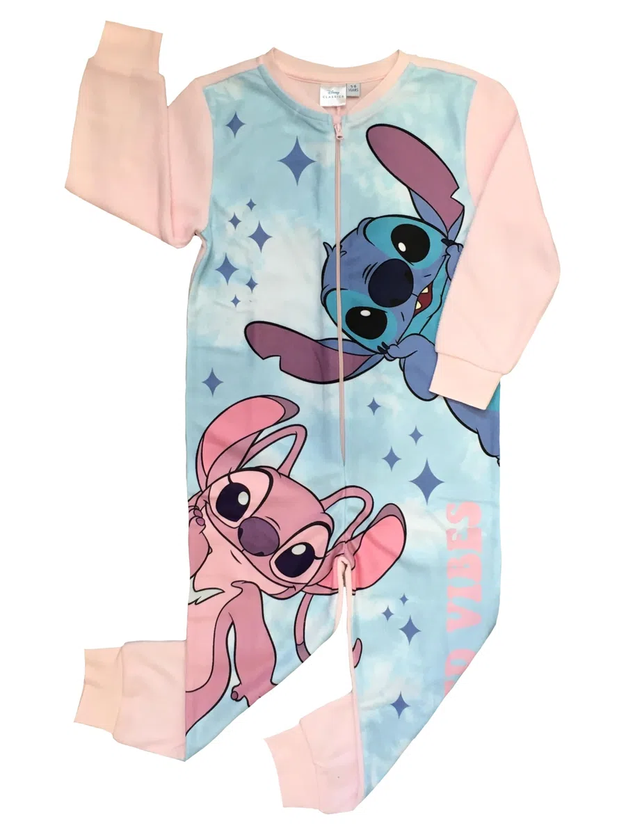 Disney Lilo & Stitch, tutina da bambina, pigiama tutto in uno, età 5-13 anni