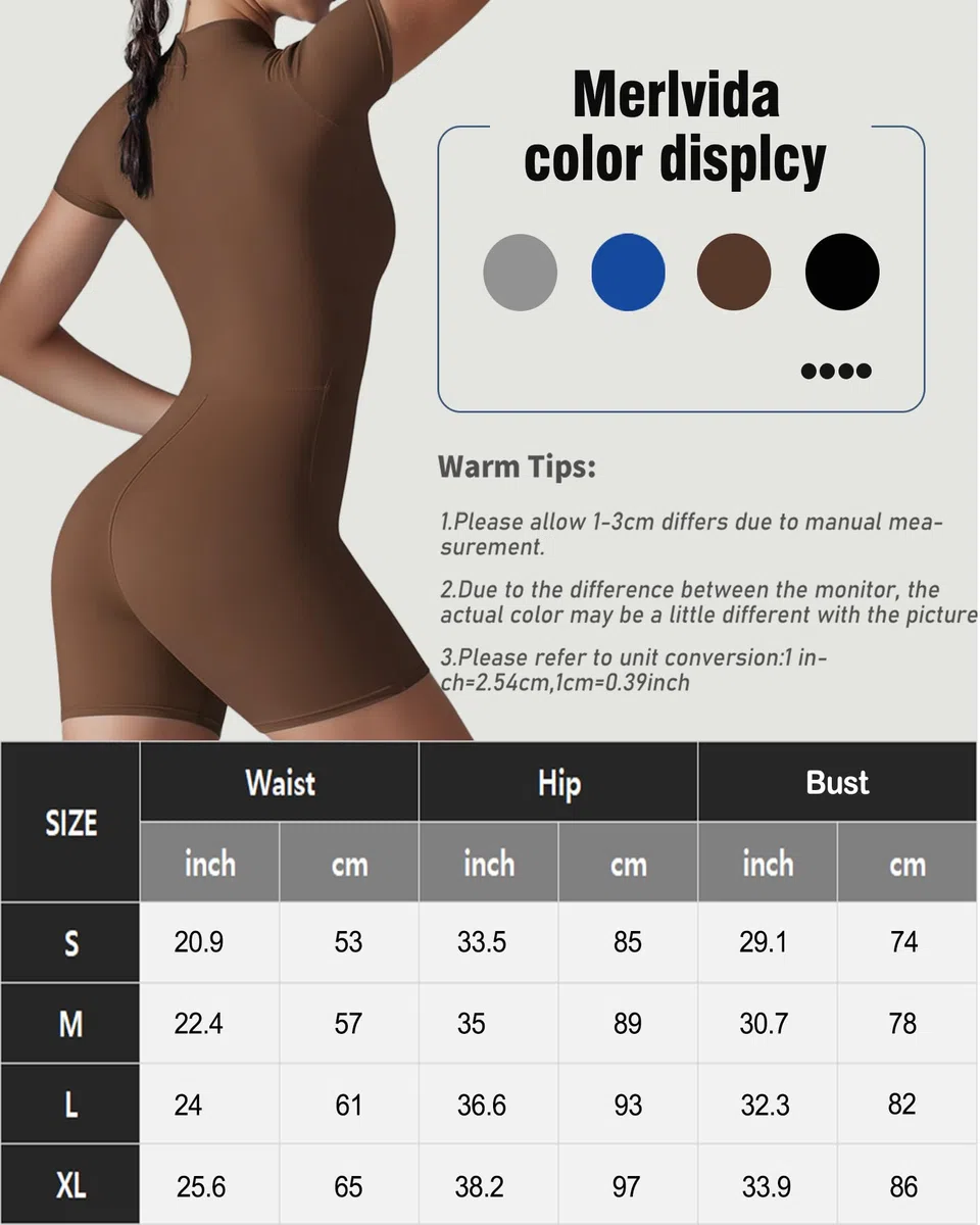 Merlvida Jumpsuit Donna Tuta Intera Corta Sportiva Senza Cuciture Aderente Completo Palestra Elegante Estiva Sexy Bodysuit Outfit Yoga Gym Fitness Workout