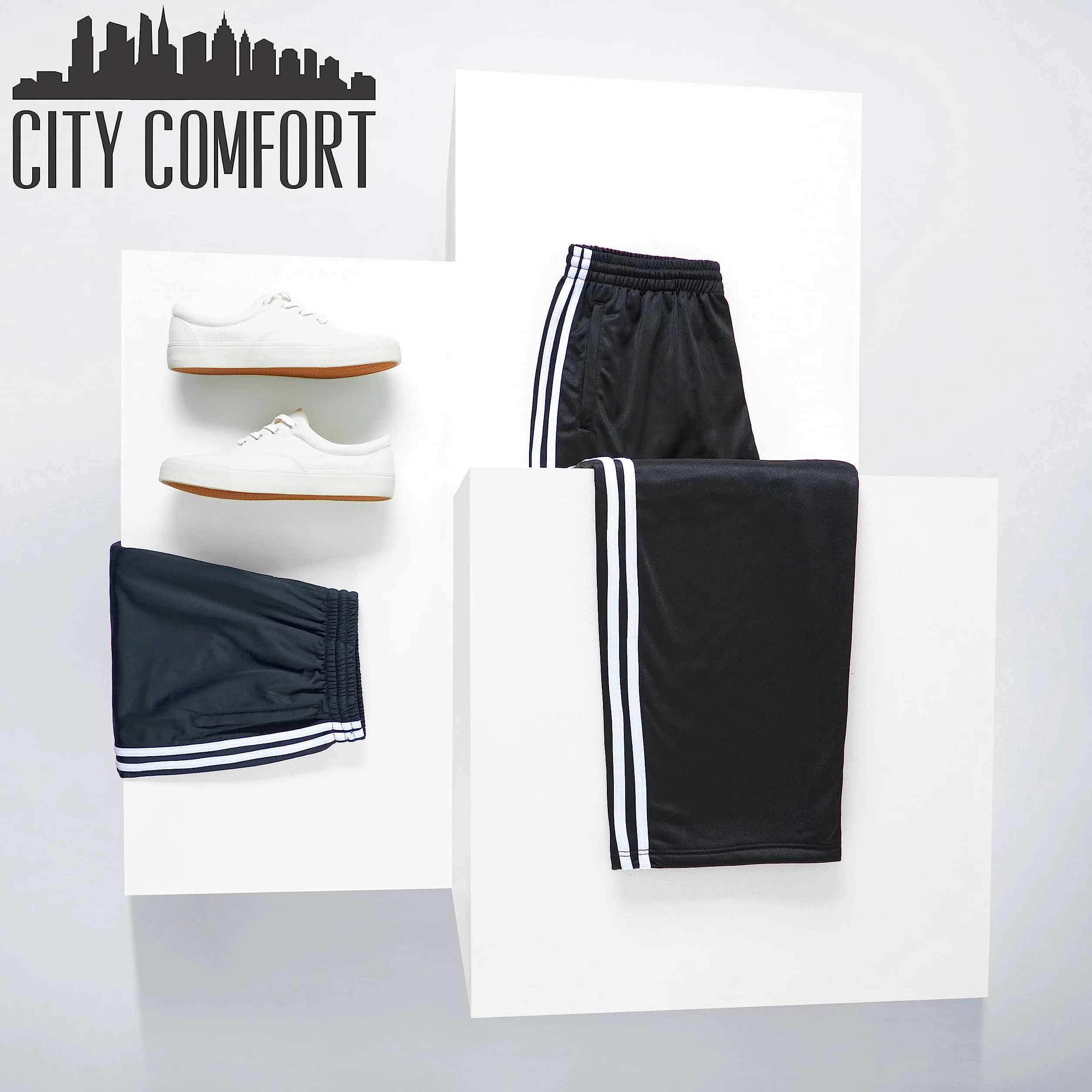 CityComfort Pantaloni Tuta Uomo Adolescenti, Pantalone con Tasche con Cerniera, Pantaloni Palestra, Regalo per Lui