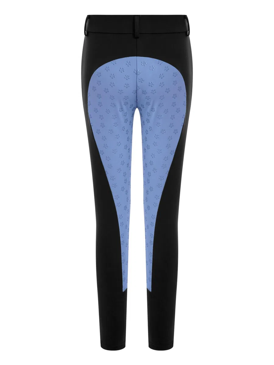 CHICTRY Pantaloni da Equitazione da Bambina con Impugnatura in Silicone Collant da Equitazione Elastica con Tasca Pantaloni Palestra Vita Alta Leggings Sportivi