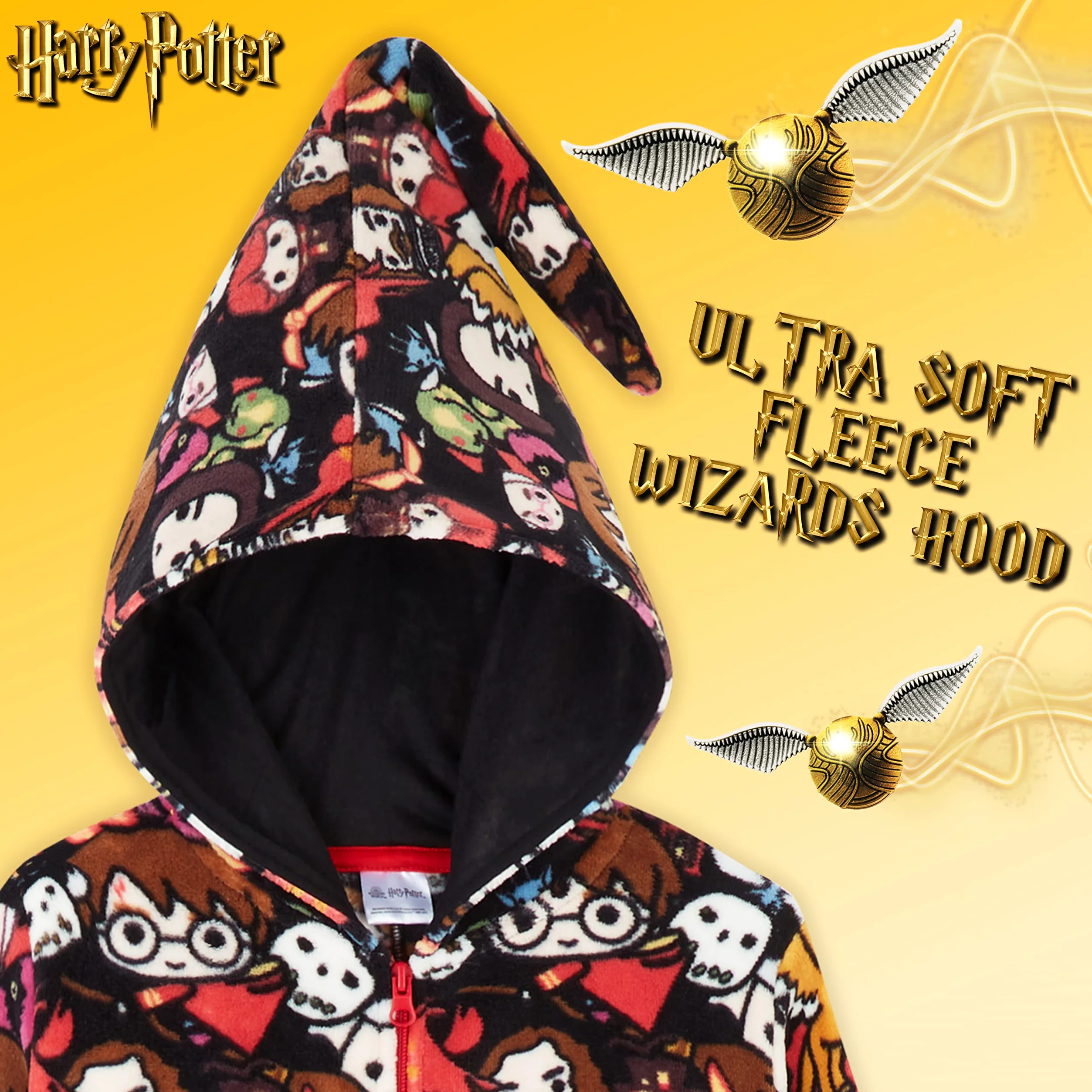 Harry Potter Pigiama Intero Bambina Pigiamone in Pile Morbido