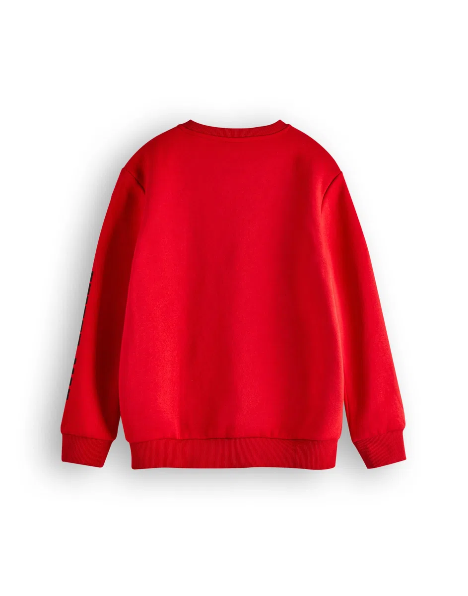 Marvel Spiderman Felpa Bambino | Maglione Girocollo con Grafica Supereroe per Bambini in Rosso | Regalo di Merchandising di Arte del Personaggio del Fumetto