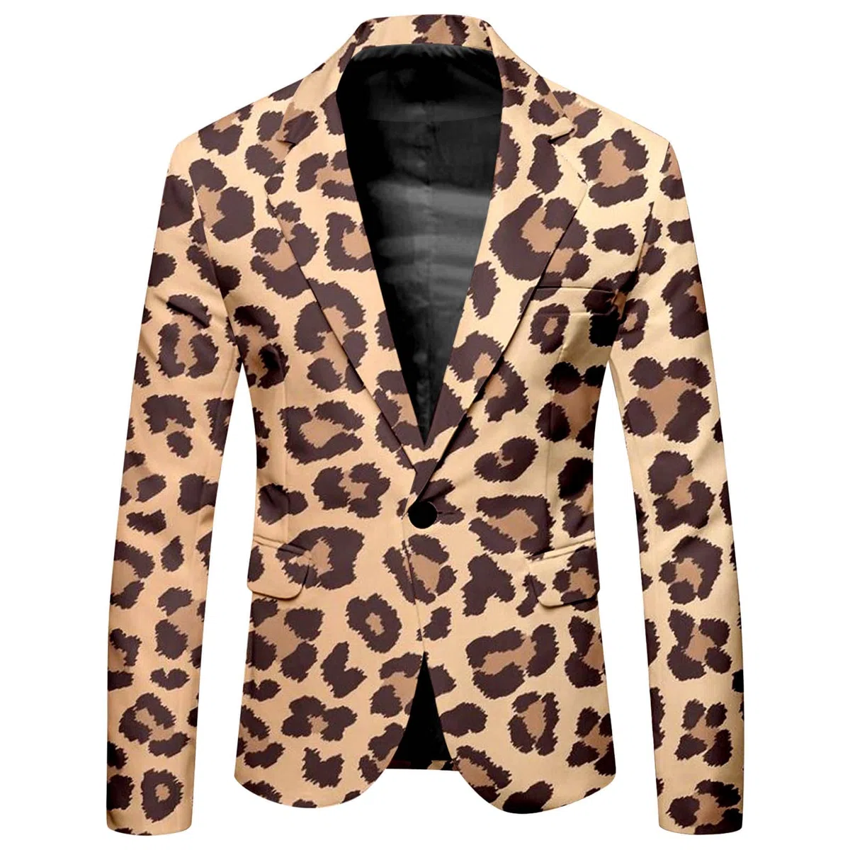 Vestito Suit Abito da Uomo Slim Fit Invitato di Matrimonio Blazer di Affari Abito Stampa Leopardo Latte Zebra per Uomo for Bar Blazer Smoking