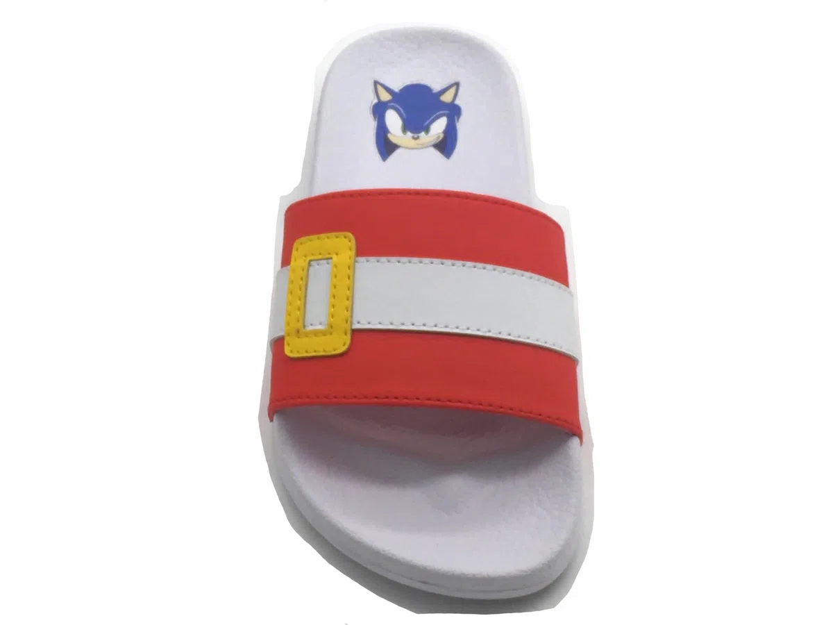 Sonic The Hedgehog Slider da piscina per ragazze o ragazzi, infradito, sandali da spiaggia per bambini, Blu, Taglia 28-37 EU