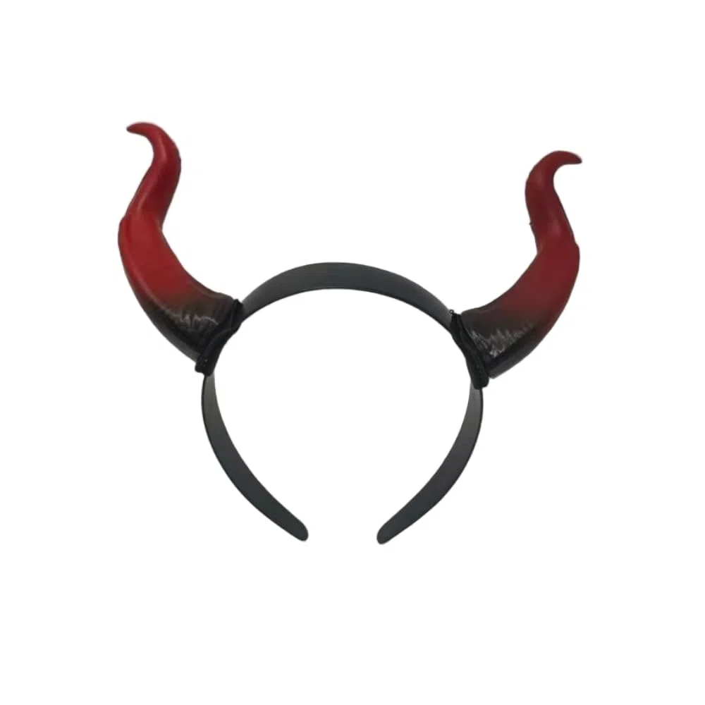 SYJYM - Copricapo per travestimento da Antilope e Diavolo, per travestimento di Natale, Halloween, con corna da strega, regina nera, corna da demone, copricapo