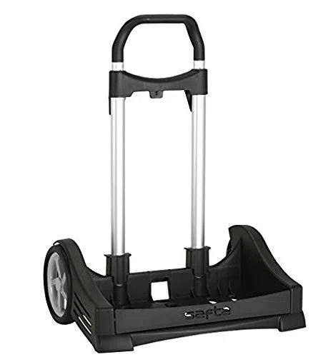 Carrello per Zaino Pieghevole Completamente SAFTA Trolley Nero Porta Cartella