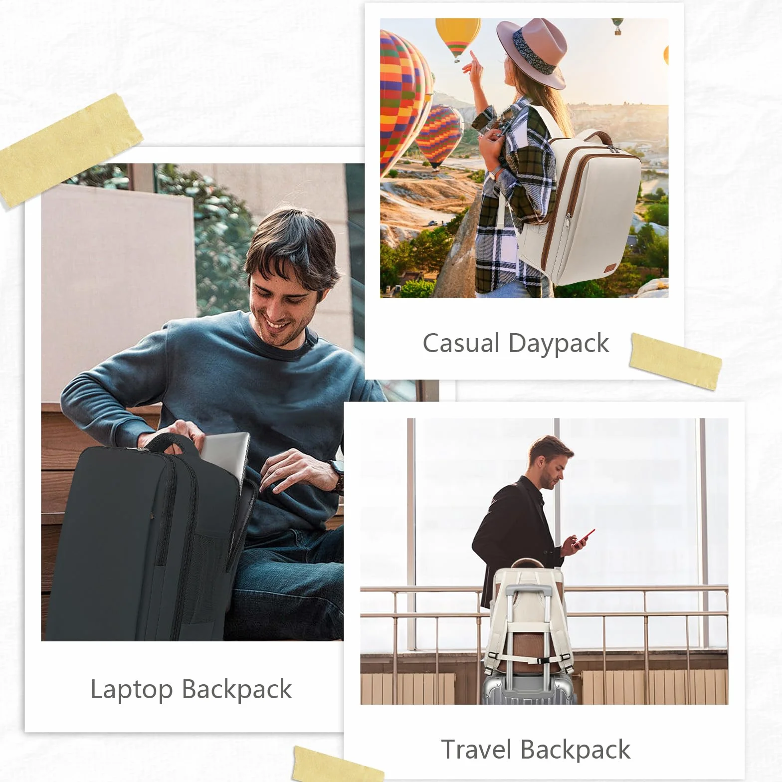VMIKIV Zaino 40x30x20 Bagaglio a Mano per Zaino Ryanair 40x30x20 Zaini da Viaggio Aereo per Wizzair Borsone da Cabina Donna per Wizz Air BorsaPorta PC Uomo per Vueling in Aereo Travel Backpack