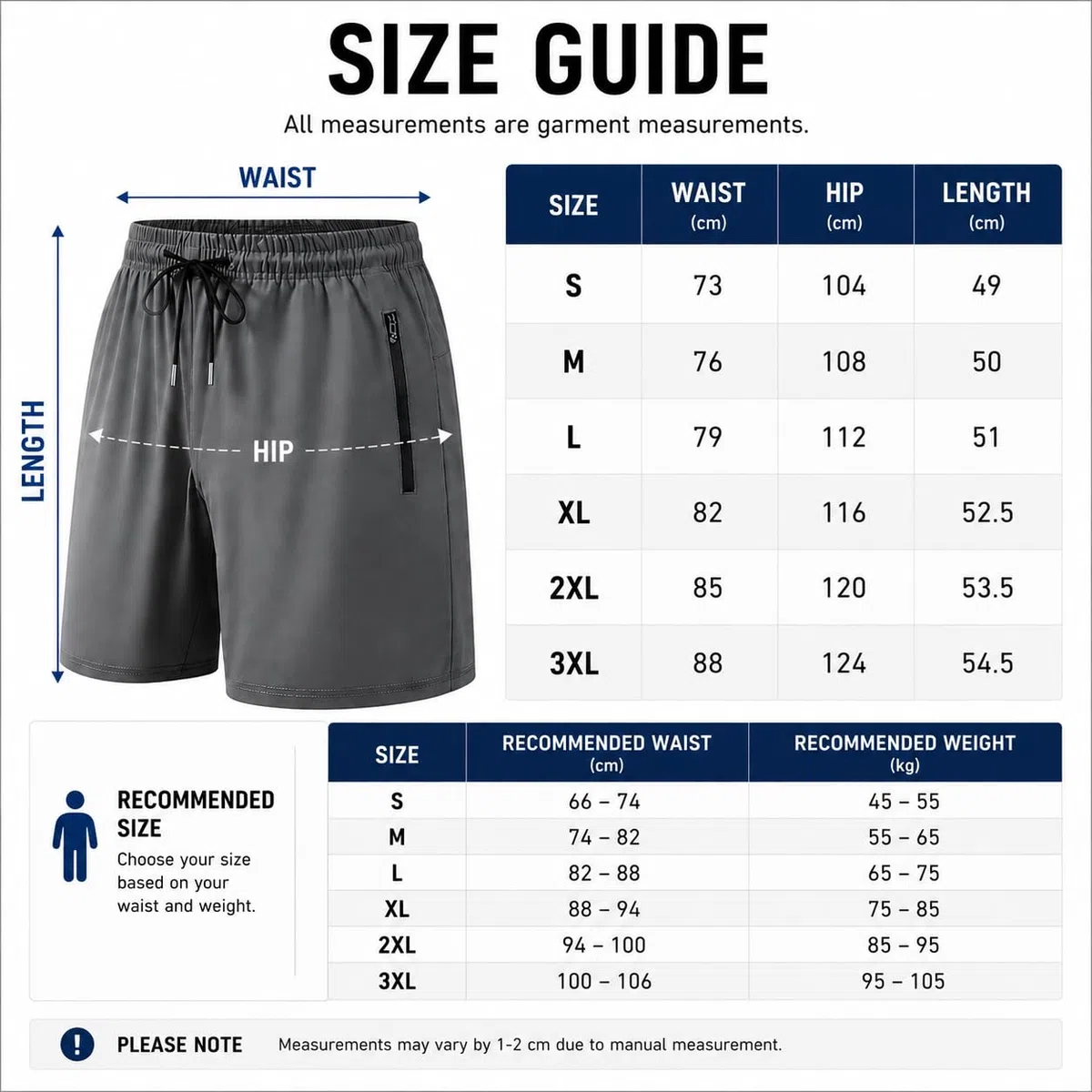 shepretty Pantaloncini Uomo, Pantaloni Corti Pantaloncini Sportivi con Tasche Zip, Pantaloncino Tuta Training Shorts di Coulisse, Asciugatura Rapida Traspirante 724