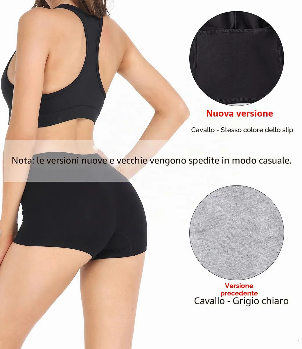 wirarpa Mutande Boxer Donna Culotte a Pantaloncino Cotone Shorts Intimo con Cavallo Cotone Pacco da 4