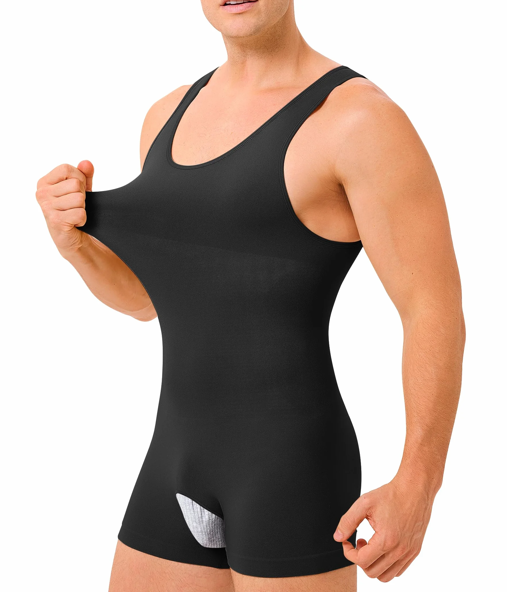 KUMAYES Compressione Uomo Shapewear Canottiere Contenitiva Snellente Intimo Modellante Dimagrante Senza Cuciture Fascia Pancia Sportivo Fitness Magliett