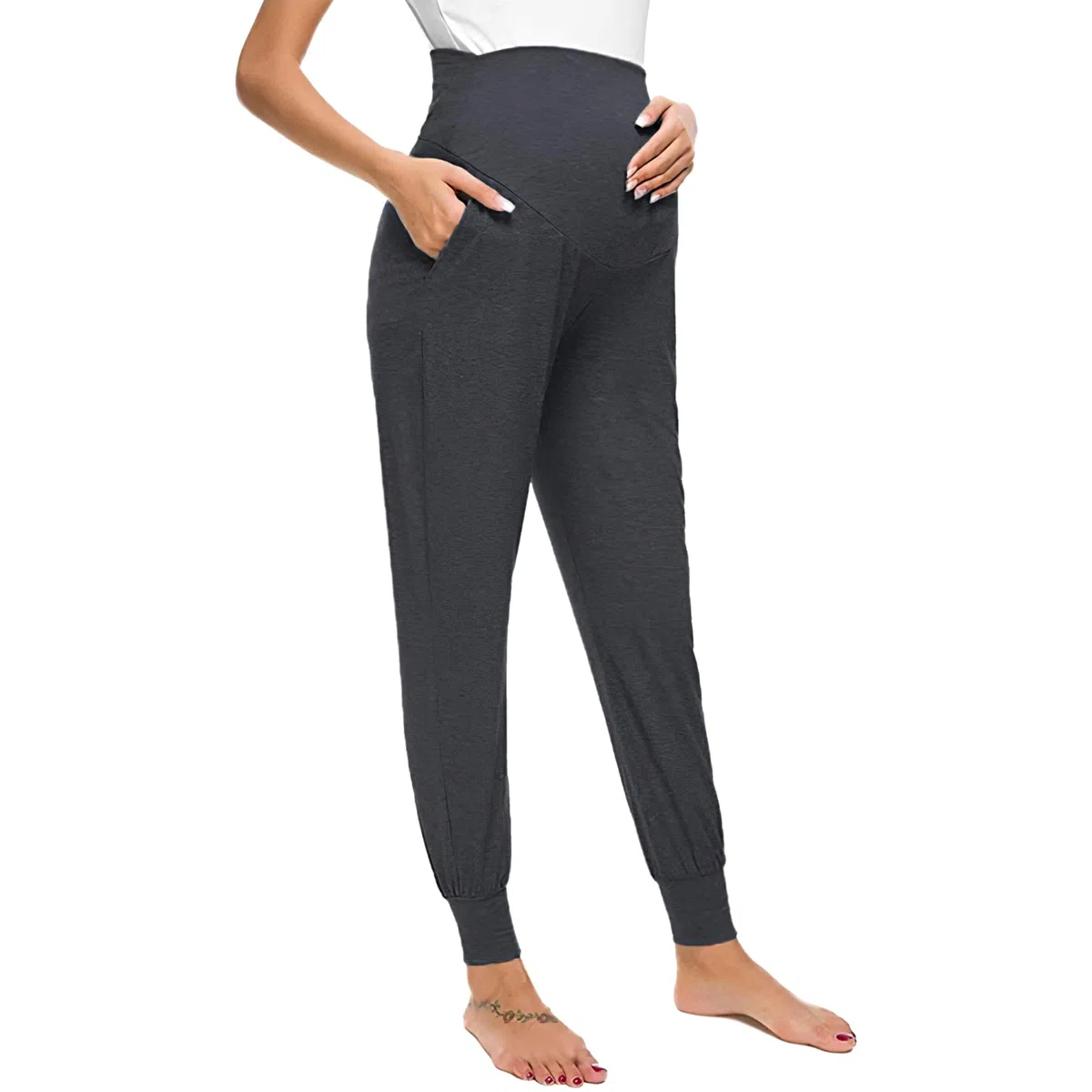 Pantaloni premaman Baggy per il tempo libero per gravidanza, pigiama, pantaloni lunghi da yoga da donna